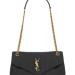 Saint Laurent Calypso Small In Plunged Lambskin Black